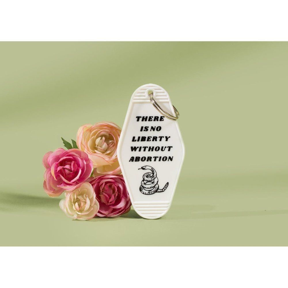 There is No Liberty Without Abortion Snake Keychain